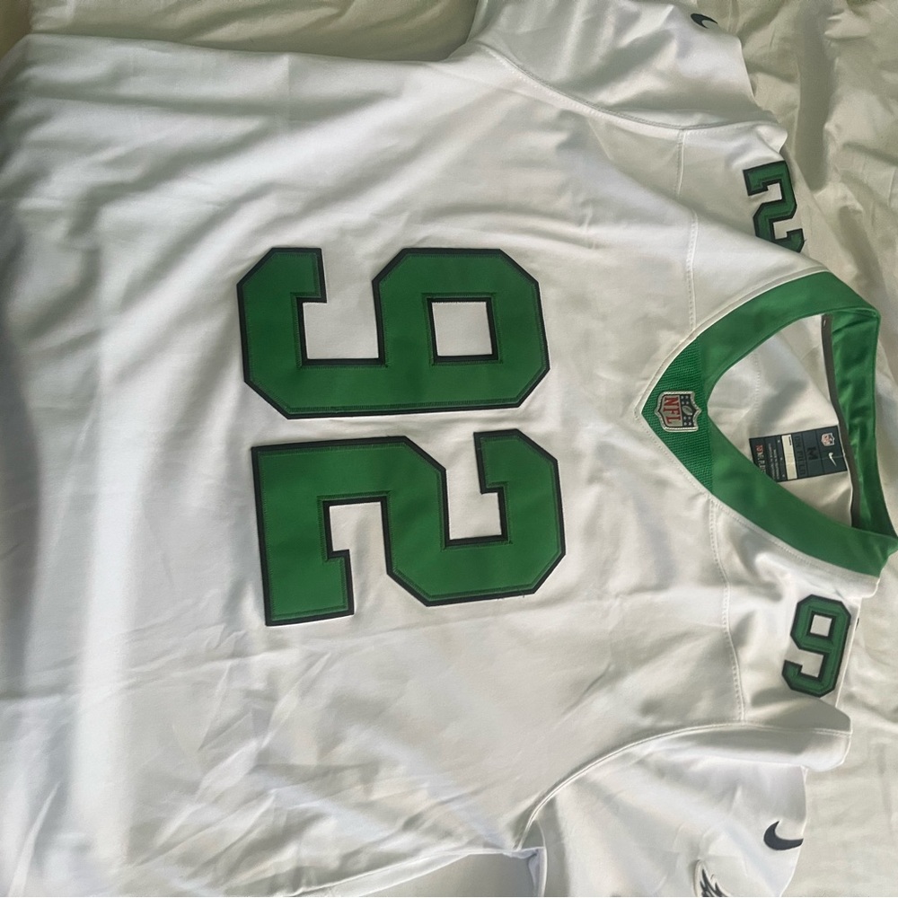 NFL White and Green Number 26 Football Jersey